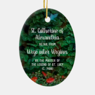 Décoration En Céramique Sainte-Catherine d'Alexandrie (détail ; M 070)