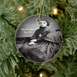 Décoration En Céramique Sainte Françoise-Xavier Cabrini