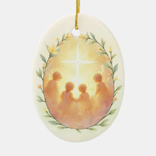 Décoration En Céramique Saints Innocents Paix et Bénédictions de Dieu avec