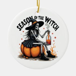 Décoration En Céramique Saison De La Sorcière Éffrayante Hallowee Wtich