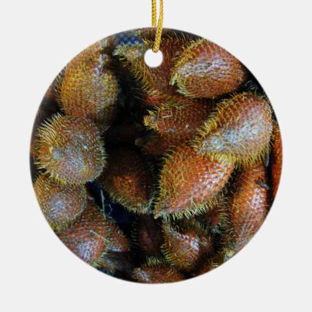 Décoration En Céramique Salak [Snake Fruit] (Devant)