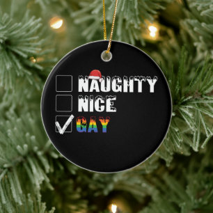 Décoration En Céramique Sale Cadeau de Noël LGBT Fierté Gay Arc-en-ciel