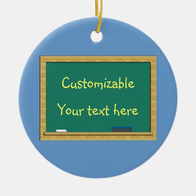 Décoration En Céramique Salutation verte de tableau - personnalisable (Devant)