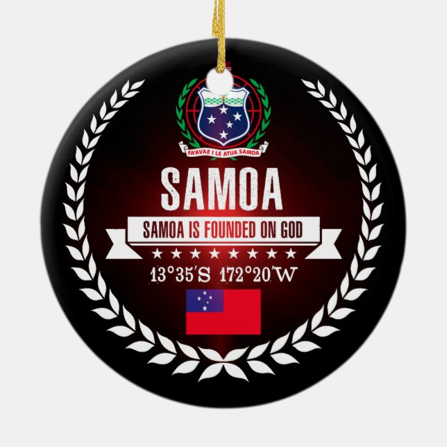 Décoration En Céramique Samoa (Dos)
