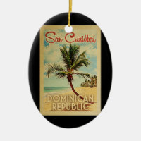 San Cristobal Palm Tree Vintage voyage