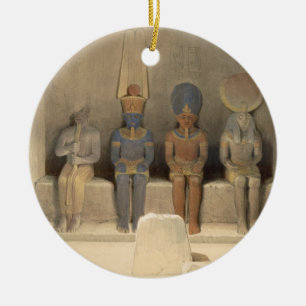 Décoration En Céramique Sanctuaire du temple d'Abu Simbel, de "Egypte