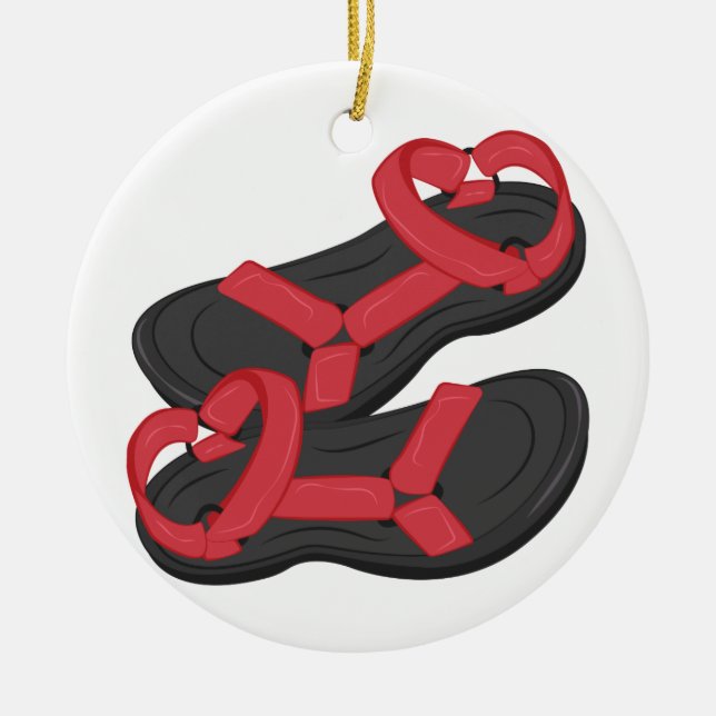 Décoration En Céramique Sandales (Devant)