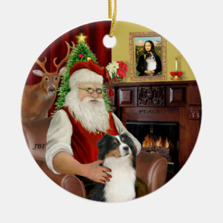 Décoration En Céramique Santa-Aussie Shepherd (Tri 2)