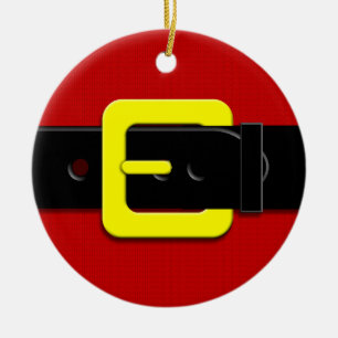 Décoration En Céramique Santa Claus Belt