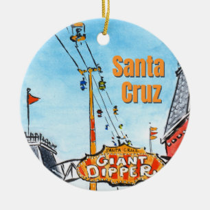 Décoration En Céramique Santa Cruz Californie – Art de la plage côtière