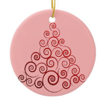 Sapin de Noël Curleque Rouge