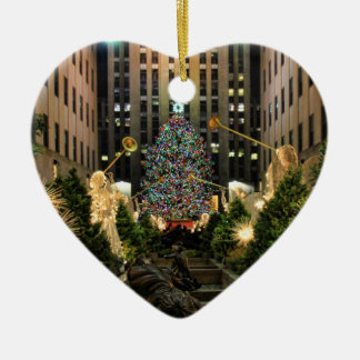 Décoration En Céramique Sapin de Noël du Rockefeller Center à NYC, Anges H