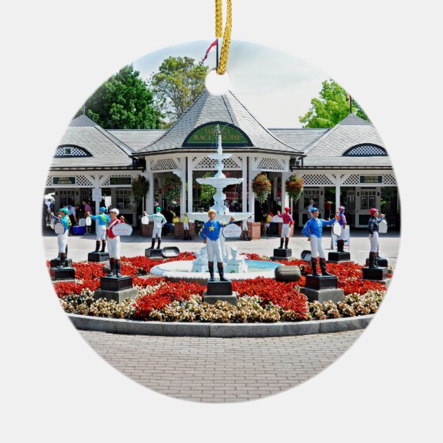 Décoration En Céramique Saratoga historique 150 la journée "portes (Devant)