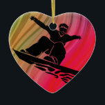 Décoration En Céramique Saut à neige<br><div class="desc">Show you throw down and crush it on your snowboard !</div>