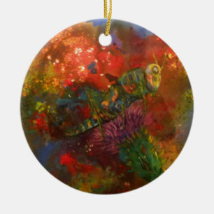 Décoration En Céramique sauterelle