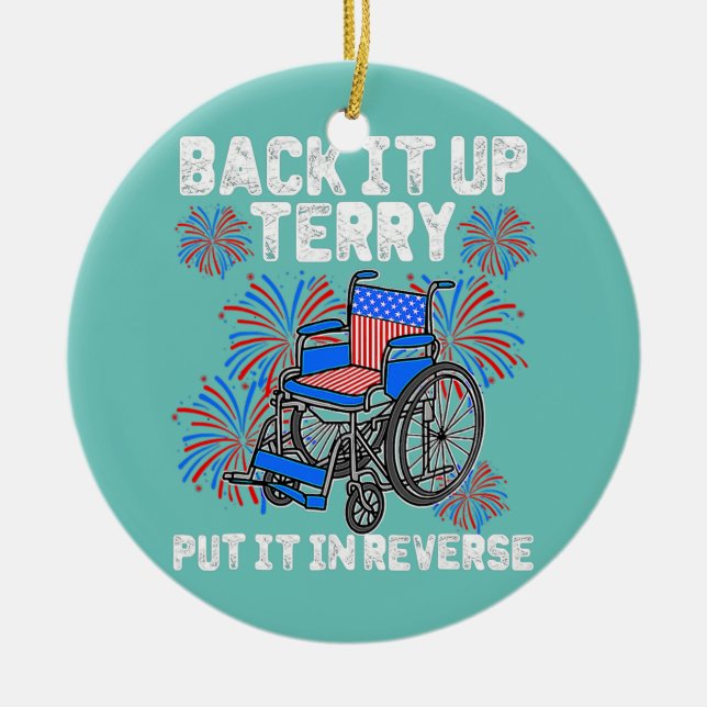 Décoration En Céramique Sauvegarder Terry Placer Dans Le Feu Inversé (Devant)