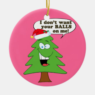 Décoration En Céramique Sauvez les arbres de Noël !
