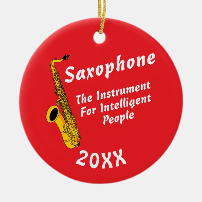 Décoration En Céramique Saxophone Intelligent (Devant)