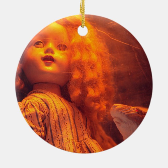 Décoration En Céramique Scary Doll and Rat (Dos)