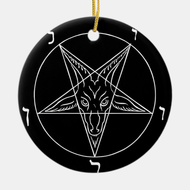 Décoration En Céramique Sceau de Baphomet (Devant)