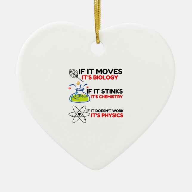 DÉCORATION EN CÉRAMIQUE SCIENCE BIOLOGY CHIMIISTRY PHYSICS (Devant)