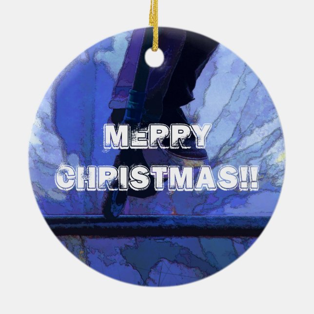 Décoration En Céramique Scoot Booter - Stunt Scooter Arwork (Dos)