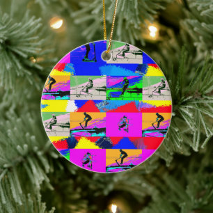 Décoration En Céramique Scoot - Stunt Scooter Rider