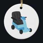 Décoration En Céramique Scooter<br><div class="desc">Accentuer un projet de sac de voyage pour fauteuil roulant.</div>