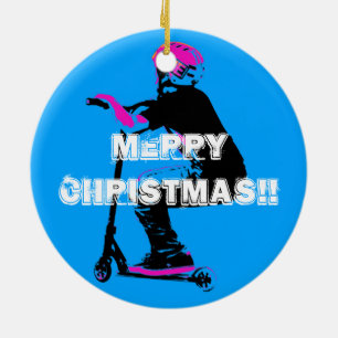 Décoration En Céramique Scooter Cruiser - Scooter Boy