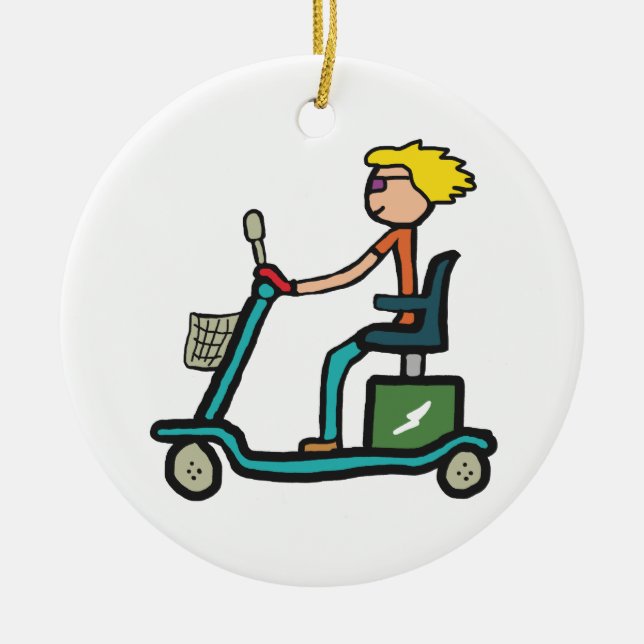 Décoration En Céramique Scooter de mobilité (Devant)