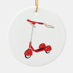Décoration En Céramique Scooter Tasseled