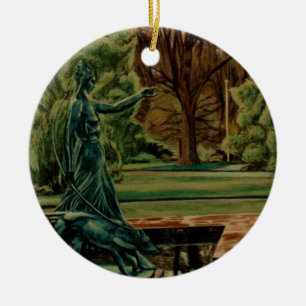 Décoration En Céramique Sculpture en Diana Artemis dans les jardins