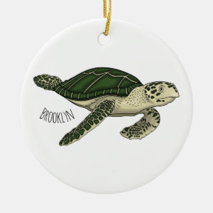 Décoration En Céramique Sea turtle cartoon illustration