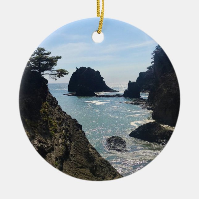 Décoration En Céramique Secret Beach, Samuel H. Boardman, Oregon (Devant)