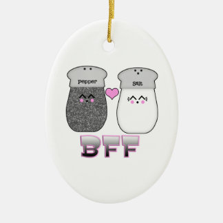 Décoration En Céramique Sel Kawaii n poivre BFF