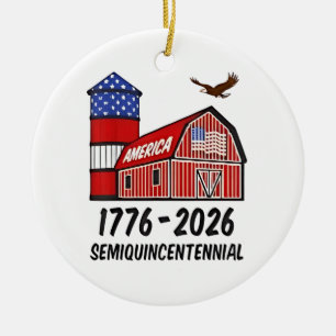 Décoration En Céramique Semiquincentenaire des États-Unis 250e anniversair