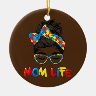 Décoration En Céramique Sensibilisation sur l'autisme autistique Maman Vie
