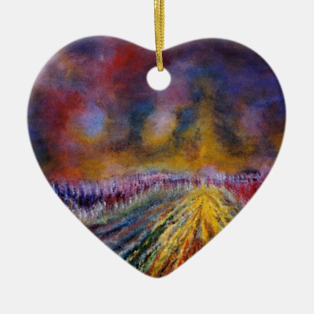 Décoration En Céramique Sentier Pourpre (Devant)