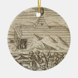 Décoration En Céramique Servez d'équipier le massacre et des ours