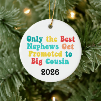 Décoration En Céramique Seuls Les Meilleurs Neveux Sont Promus Grand Cousi