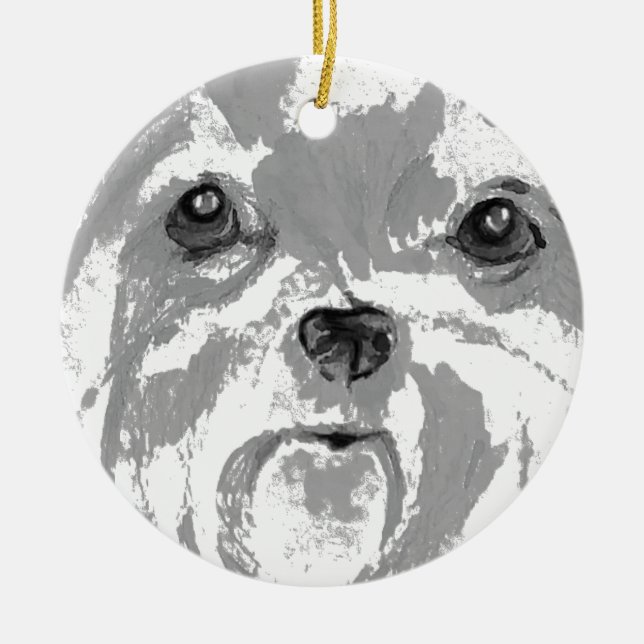 Décoration En Céramique Shih Tzu (Devant)