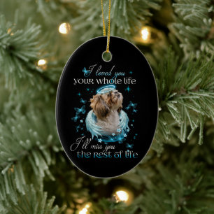Décoration En Céramique Shih Tzu Dog Pet Memorial Miss You Rest Of life