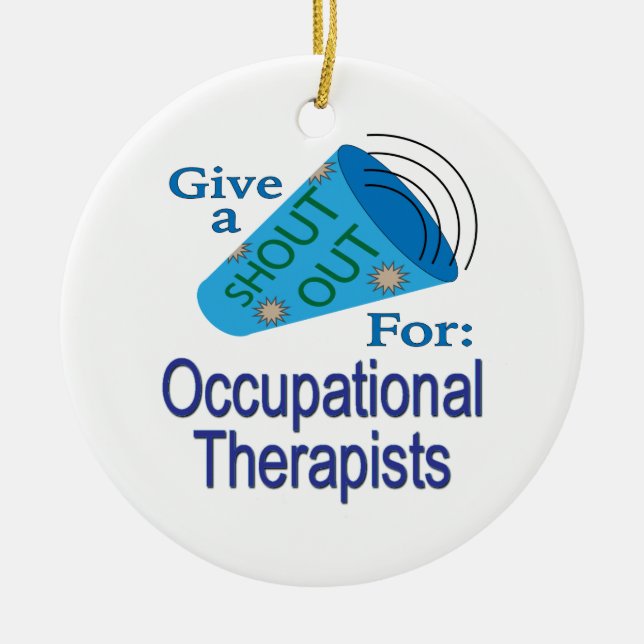 Décoration En Céramique Shout Out for Occupational Therapists (Devant)