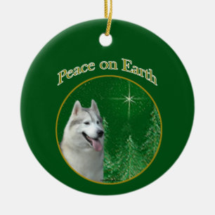 Décoration En Céramique Sibérie Husky Peace