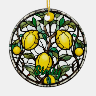 Décoration En Céramique Sicile Lemon Tree Souvenir