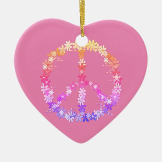 Décoration En Céramique Signal de paix (Devant)