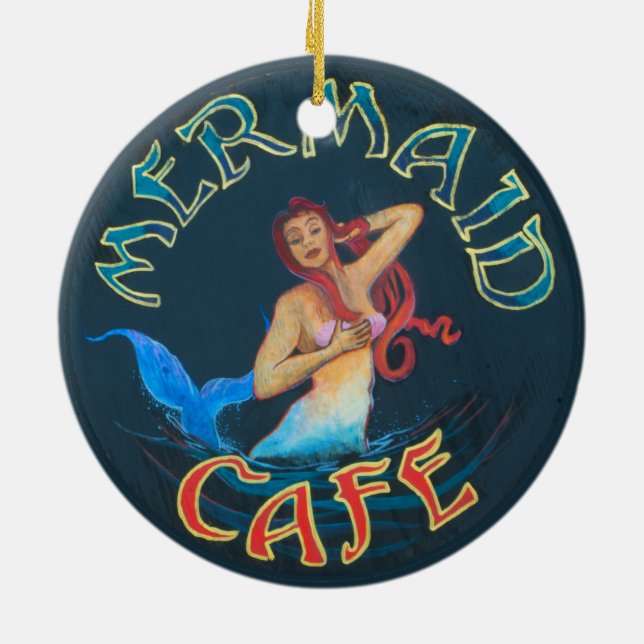 Décoration En Céramique Signe de café de sirène (Dos)