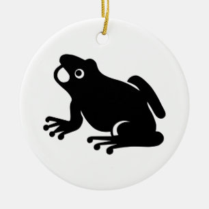 Décoration En Céramique Silhouette de Frog