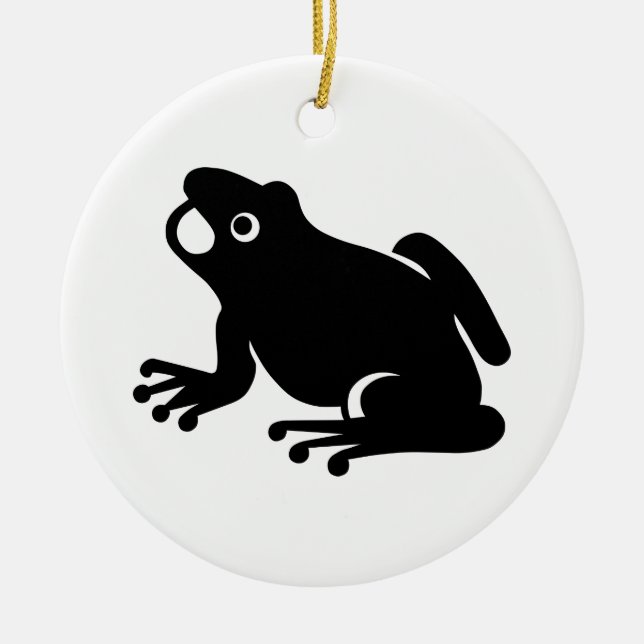 Décoration En Céramique Silhouette de Frog (Devant)