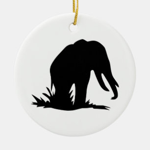 Décoration En Céramique Silhouette d'éléphant